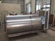 Industrial Stainless Steel Milk Vat / Aseptic Fresh Raw Vertical Milk Storage Tank