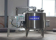 1000L 10000L Milk Cooling Equipment / Stainless Steel Mixing Tanks With Motor ABB Siemens