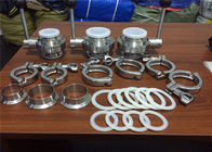 Sanitary Stainless Steel Tri Clamp Fittings With Ferrules Gasket Pipe Fitting