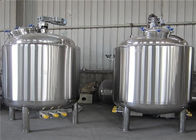 Steam Electric Heated Mixing Vessel , Stainless Steel Milk Cooling Tank