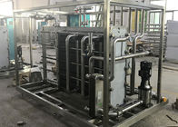 Juice Liquid UHT Milk Machine , Semi Automatic Plate Type Sterilizer Equipment