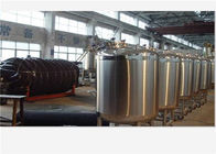 SUS316L / SUS304 Milk Mixing Tank Production Line Steam Heating Insulation OEM Available