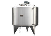 High Shear Flavored Milk Mixing Tank 1000L Juice Storage Tanks With Jacket / Insulation