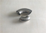 Sanitary Stainless Steel Pipe Fittings / Stainless Steel 90 Degree Elbow Mirror Polishing
