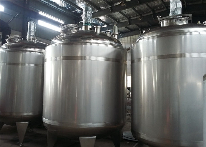 Easy Operate Stainless Steel Mixing Tanks / Milk Storage Tank For Dairy