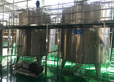 100L - 10000L Sanitary Stainless Steel Tanks , SS Fermentation Tanks For Juice