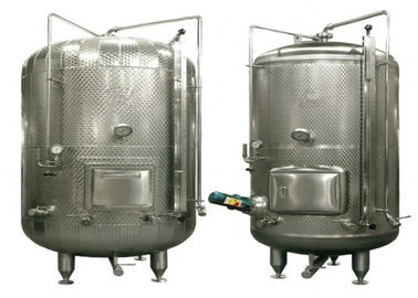 Stainless Steel Wine Fermentation Tanks , Stainless Steel Pressure Tank For Dairy