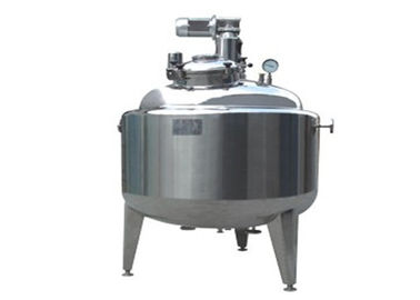 Milk Storage Tank / Stainless Steel Mixing Tank With Agitator Blending Vessel