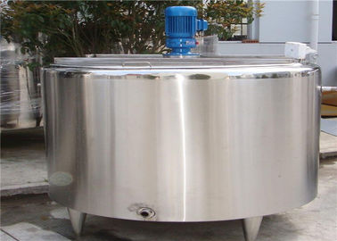 Food Grade Stainless Steel Tanks / Stainless Steel Blending Tanks For Ice Cream