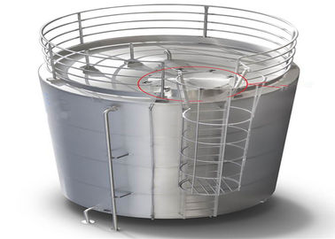 Single Double Wall Jacketed Mixing Tank Stainless Steel Water Storage Tanks