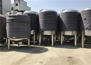 Polished Stainless Steel Mixing Tanks Storage Reaction 10000L Heated Mixing Tank