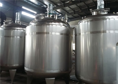 3000L 4000L 5000L Stainless Steel Storage Tanks For Foods / Dairy Products