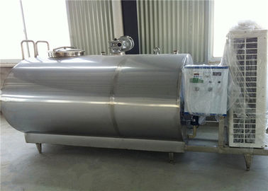 Sanitary Stainless Steel Tanks , Milk Chiller Tank Horizontal Vertical Type KQ1000