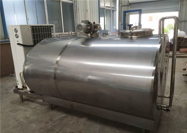 Sanitary Stainless Steel Tanks , Milk Chiller Tank Horizontal Vertical Type KQ1000