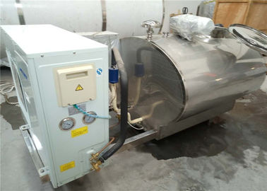 Sanitary Stainless Steel Tanks , Milk Chiller Tank Horizontal Vertical Type KQ1000