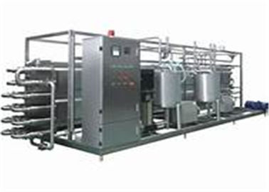 Milk UHT Sterilization Machine / Pipe In Pipe Sterilizer With PLC Finger Touch Screen