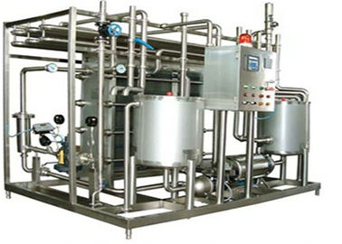 Milk UHT Sterilization Machine / Pipe In Pipe Sterilizer With PLC Finger Touch Screen