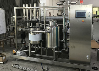 Juice Liquid UHT Milk Machine , Semi Automatic Plate Type Sterilizer Equipment