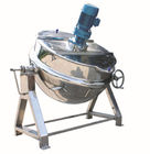 Food Industry Stainless Steel Steam Jacketed Kettle With Mixer / Scraper