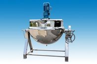 Food Industry Stainless Steel Steam Jacketed Kettle With Mixer / Scraper