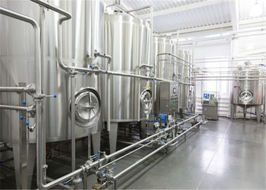 Stainless Steel Fruit Juice Production Line , UHT Yogurt Production Machine