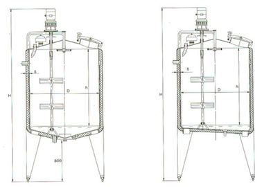 Semi Automatic Ice Cream Production Line Equipment With Aging Tank / Maturation Tank