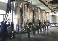 304 316 Stainless Steel Fermentation Tanks / Industrial Storage Tank For Fruit Wine