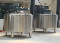 Stainless Steel Liquid Mixing Tank Steam / Electric Heating For Beverage Industry