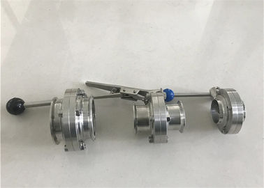 Simple Structure Sanitary Butterfly Valve Quick Install With Manual Handle