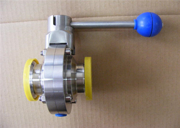 Industrial Stainless Steel Butterfly Valves For Production Line Simple Structure