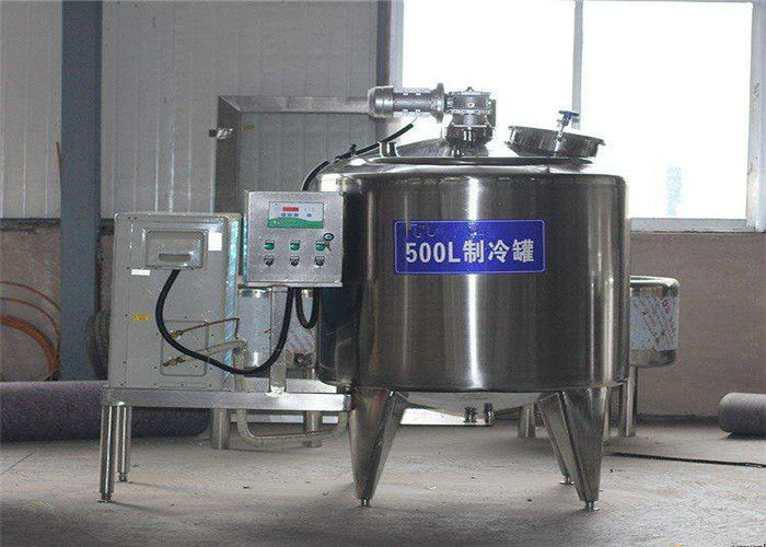 2000 - 6000L Milk Cooling Tank Stainless Steel Material With Air Compressor