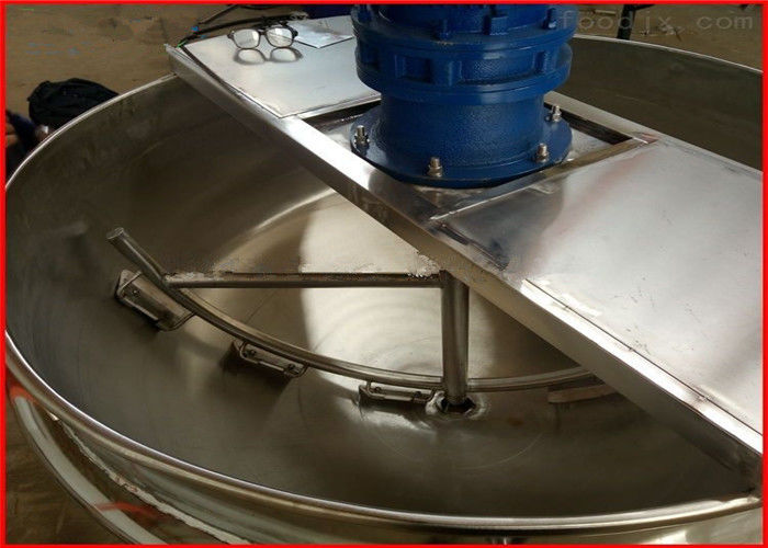 Stainless Steel Electric Steam Jacketed Kettle , Electric Tilting Kettle For Food Industry