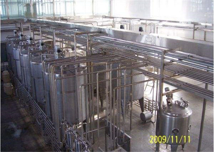 Low Fat Milk Production Line Fruit Flavored UHT Dairy Processing Machinery