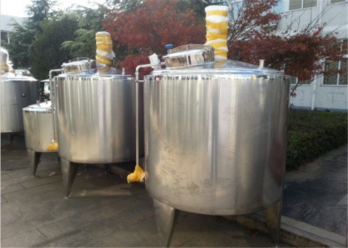 Ice Cream Processing Plant Heating Cooling Tank / Food Grade Stainless Steel Tanks