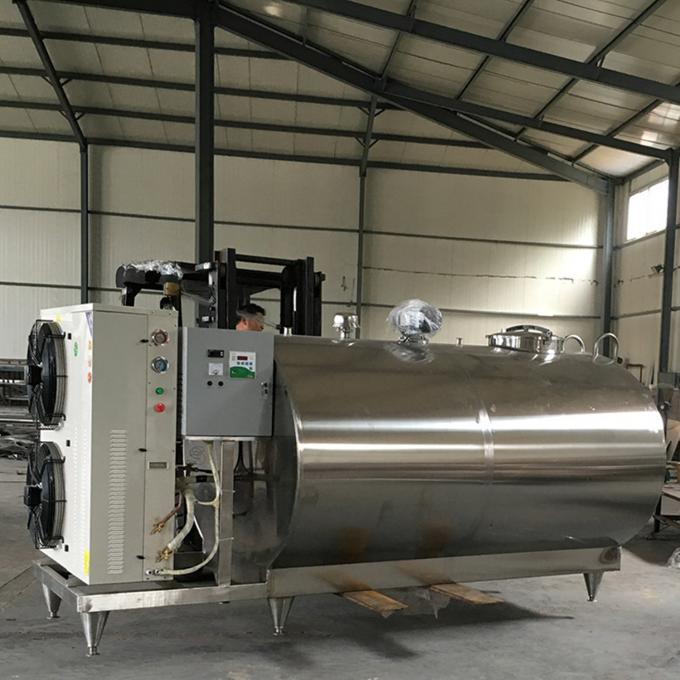 Sanitary Stainless Steel Tanks , Milk Chiller Tank Horizontal Vertical